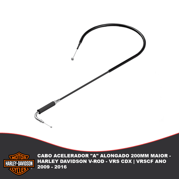 Cabo Acelerador "A" Alongado 200mm Maior - Harley Davidson V-Rod Vrscdx | Vrscf Ano 2009 - 2016