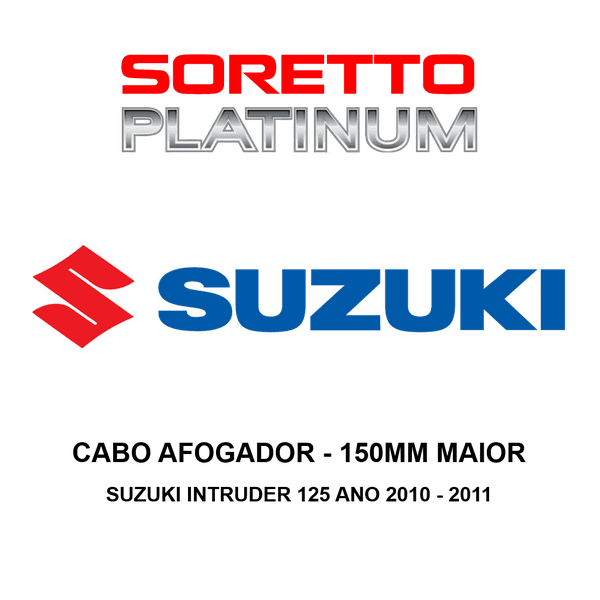 Cabo Afogador Alongado 150mm Maior - Suzuki Intruder 125 Ano 2010 - 2011
