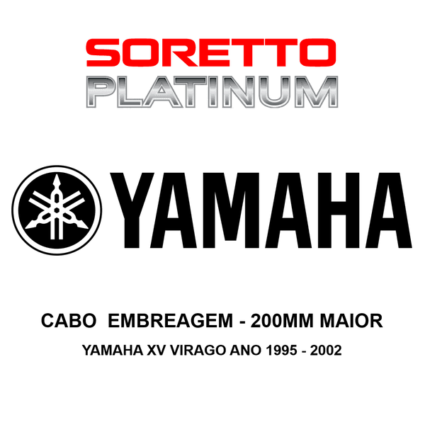 Cabo Embreagem Alongado 200mm Maior - Yamaha Xv Virago Ano 1995 - 2002