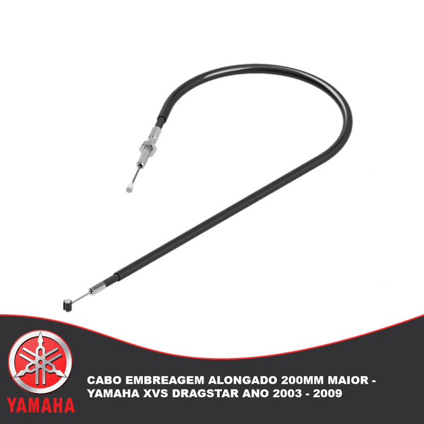 Cabo Embreagem Alongado 200mm Maior - Yamaha Xvs Dragstar Ano 2003 - 2009