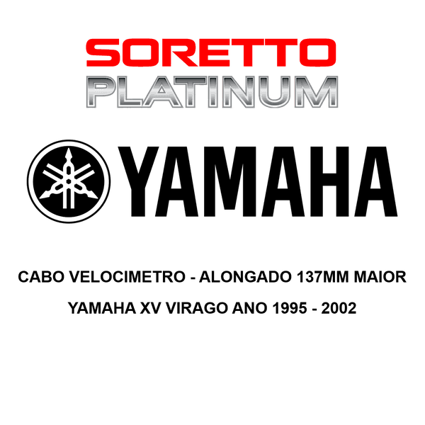 Cabo Velocimetro Alongado 137mm Maior - Yamaha Xv Virago Ano 1995 - 2002