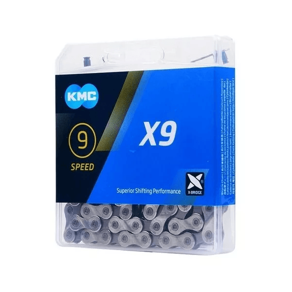 CORRENTE 9V KMC X9 116 ELOS CINZA