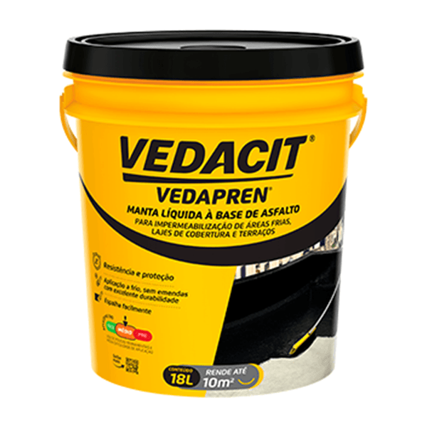 Vedacit Vedapren - Preto - 18L