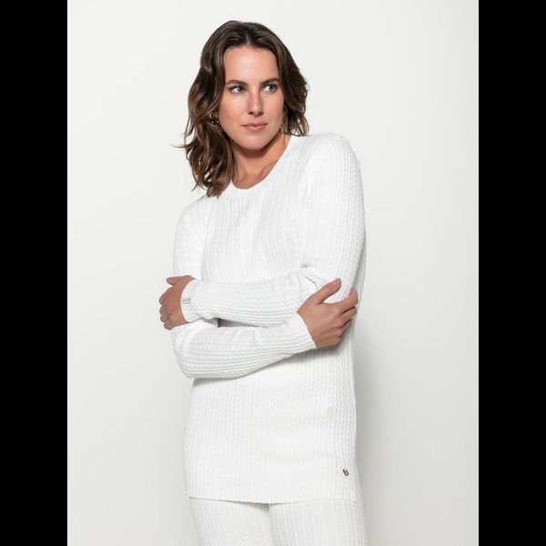 Blusa Vestleg Trabalhada Biamar - Algodão