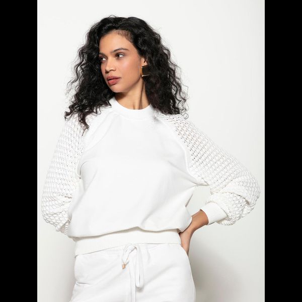 Blusa Moletom c/ Tricot Biamar - Algodao 