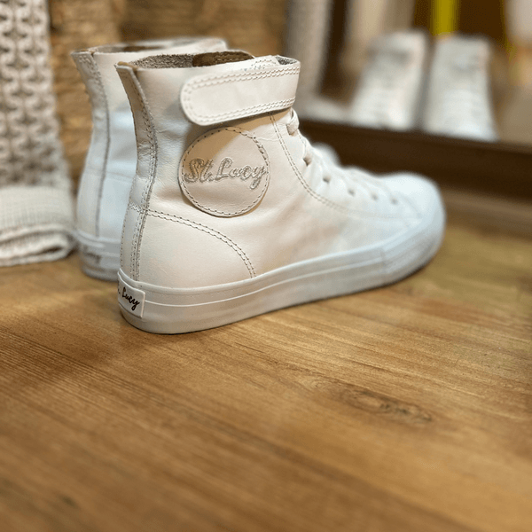 Bota Feminina em Couro Legítimo Virginia - Branco
