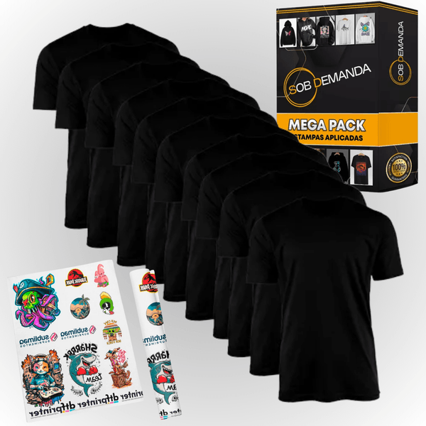 Kit Iniciante Camisetas Personalizadas + Estampas + Treinamento Completo
