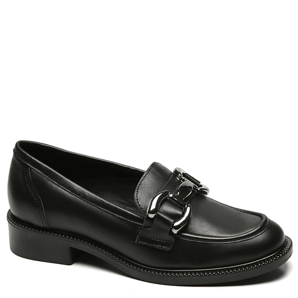 MOCASSIM PREPPY COURO PRETO/ONIX