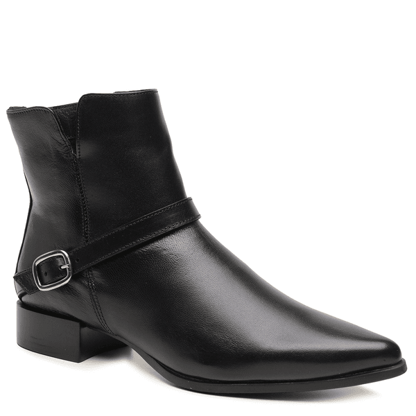 BOTA CANO CURTO COURO CABRA CELTA PRETO