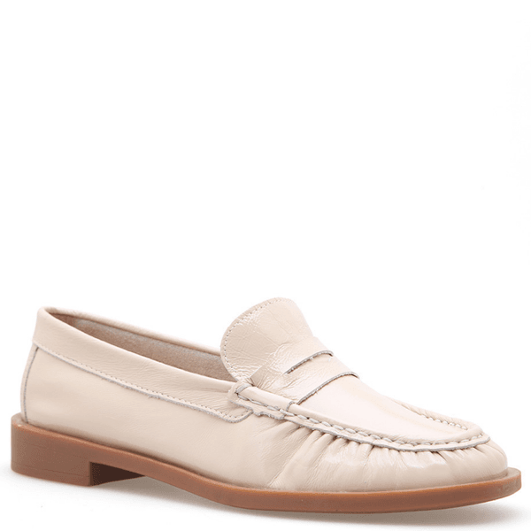 MOCASSIM EXTRA CONFORT COURO VERNIZ OFF WHITE