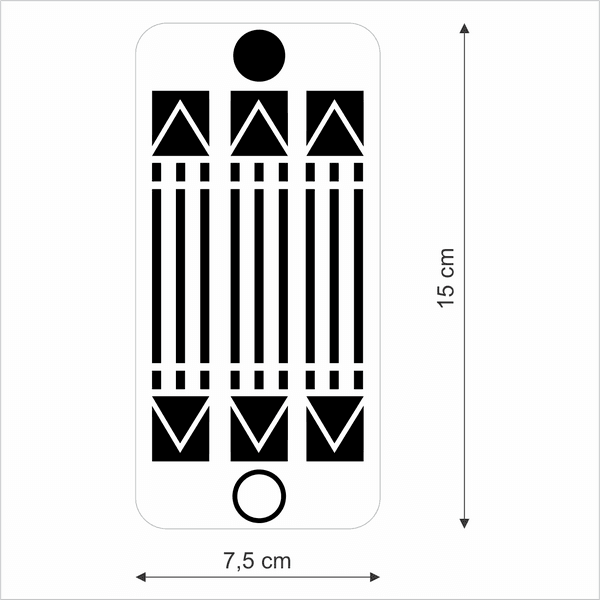 Adesivo Radiônico Luxor - 1 unidade - 15 cm