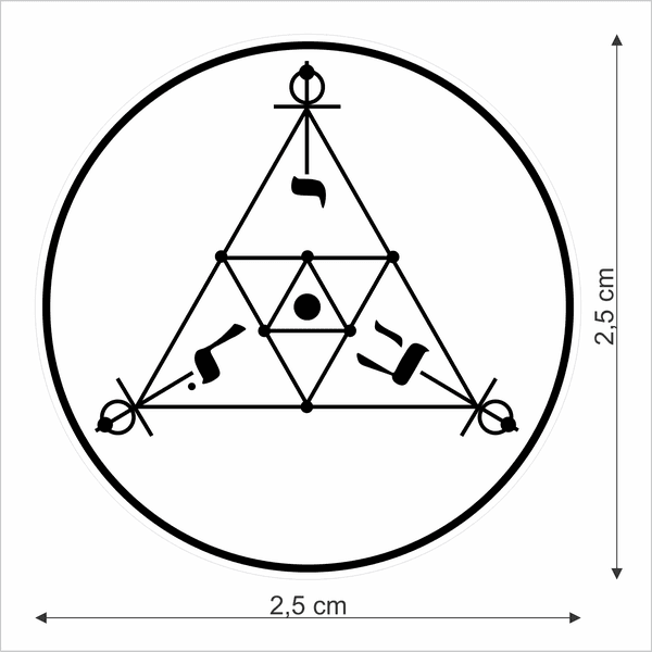 Adesivo Radiônico SCAP - 9 unidades - 2,5 cm