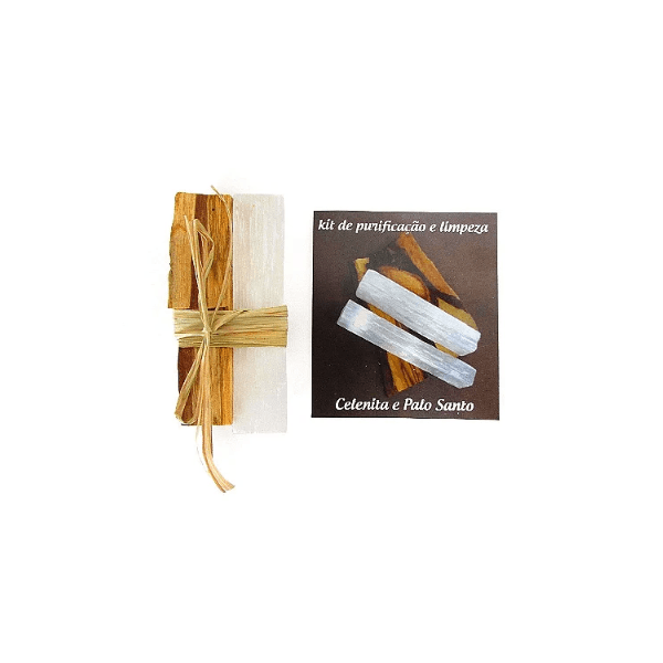Kit de Purificacao e Limpeza - Selenita e Palo Santo