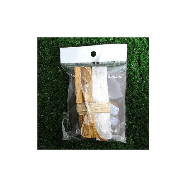 Kit de Purificacao e Limpeza - Selenita e Palo Santo