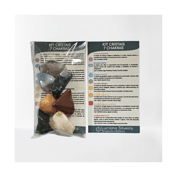 KIT Cristais dos 7 Chakras - Reiki