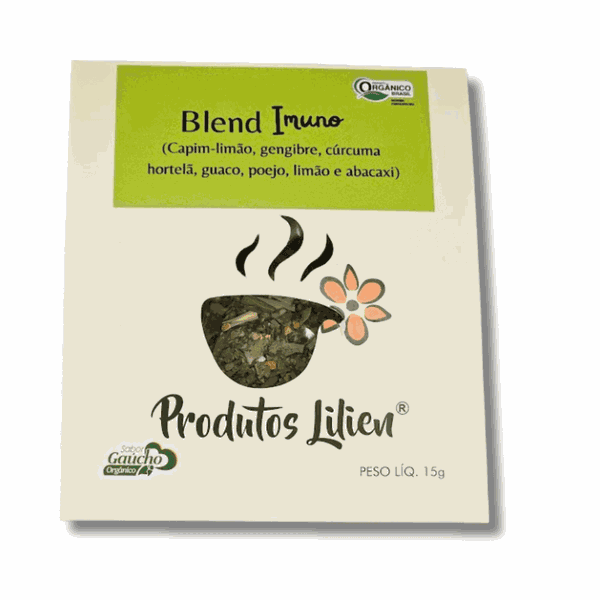 CHÁS BLENDS IMUNO ORGÂNICO - PRODUTOS LILIEN - 15G.