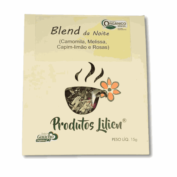 CHÁS BLENDS DA NOITE ORGÂNICO - PRODUTOS LILIEN - 15G.