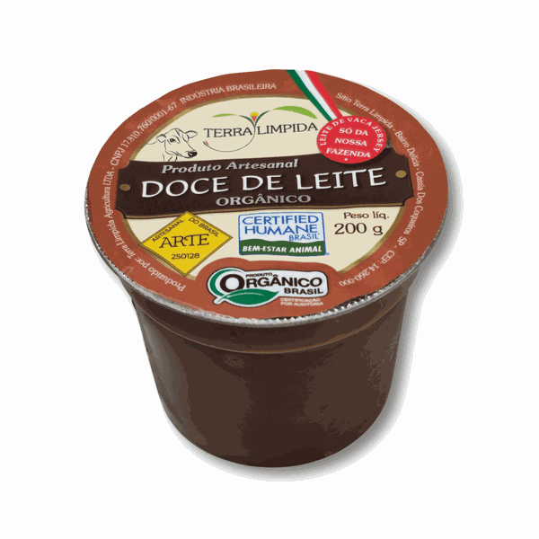 DOCE DE LEITE ORGÂNICO - TERRA LIMPIDA - 200G