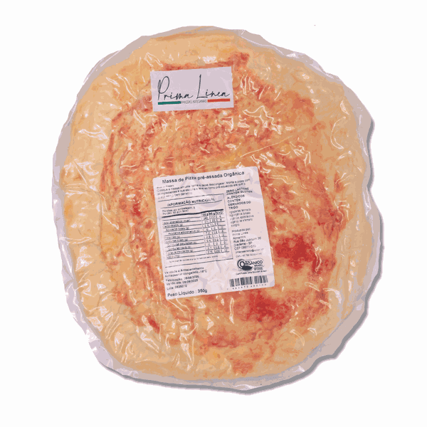 MASSA DE PIZZA PRÉ-ASSADA ORGÂNICA - PRIMA LINEA - 250G. 