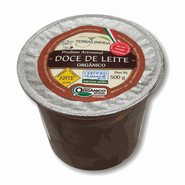 DOCE DE LEITE ORGÂNICO - TERRA LIMPIDA - 500G