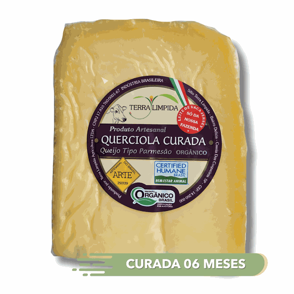 QUEIJO QUERCIOLA TIPO PARMESÃO CURADA 6 MESES (PEDAÇO) -TERRA LÍMPIDA - (160G - 370G).