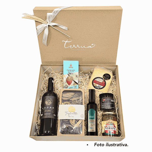 CESTA GOURMET SILVER PRIME - CAIXA M KRAFT - (07 ITENS)