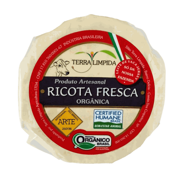 QUEIJO RICOTA FRESCA - TERRA LÍMPIDA - 280G