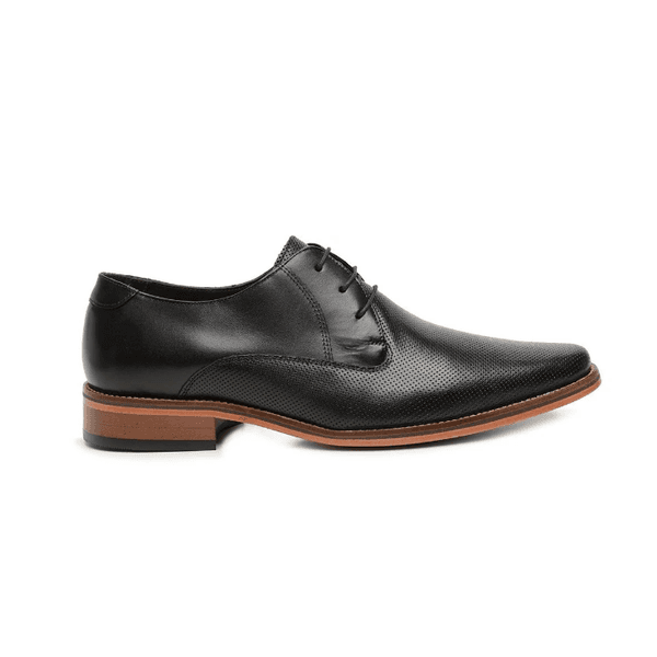 54214TW-Sapato Social Masculino feito a mão em couro Loafer premium 54214 Preto