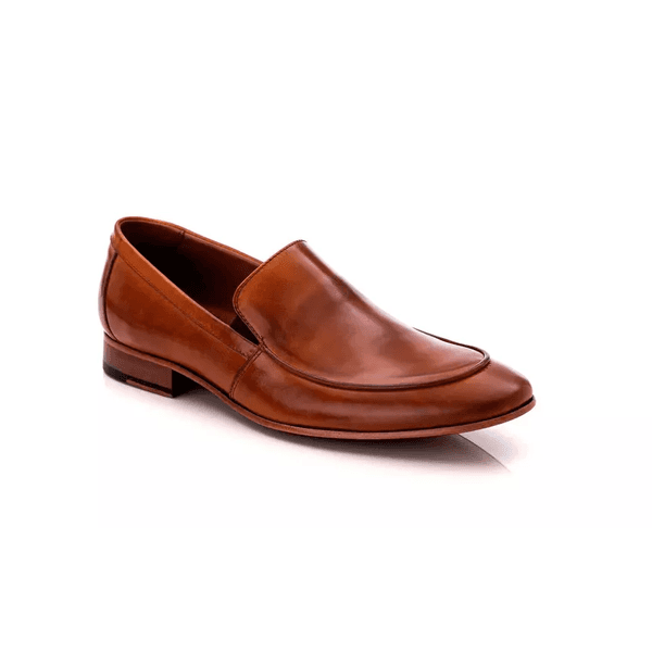 58854TCW-Sapato Social Masculino feito a mão em couro Loafer premium 58854 Marrom