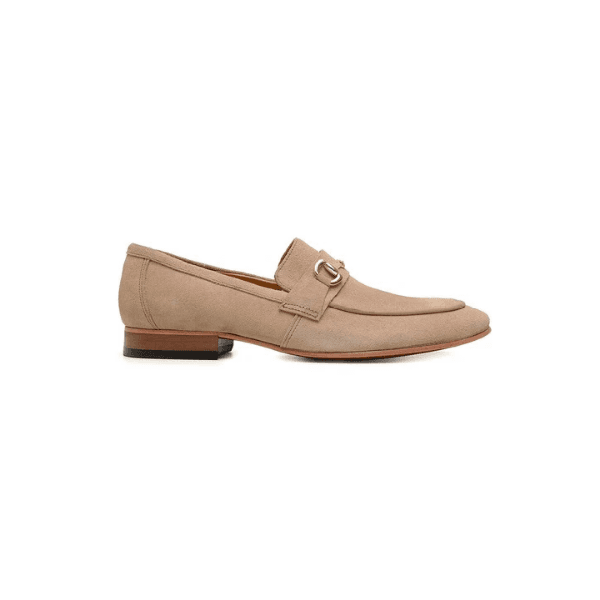 58875TW-Sapato Social Masculino feito a mão em couro Loafer premium 58875 Bege