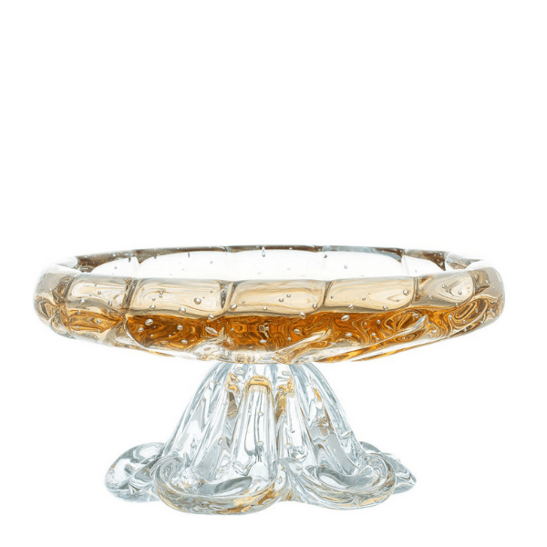 Boleira de Murano Safira Âmbar