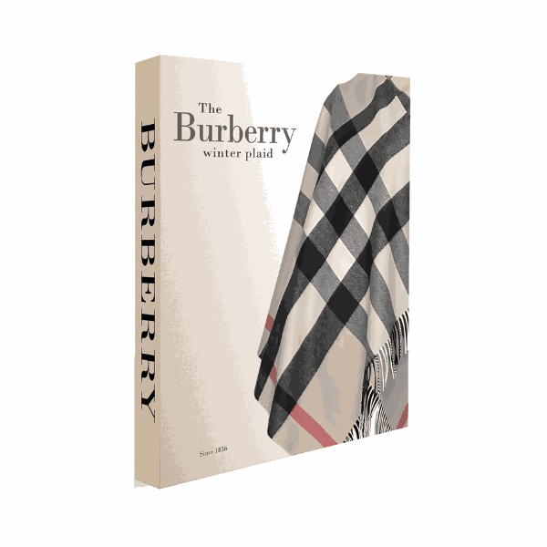 Caixa Livro Book The Burberry Winter Plaide