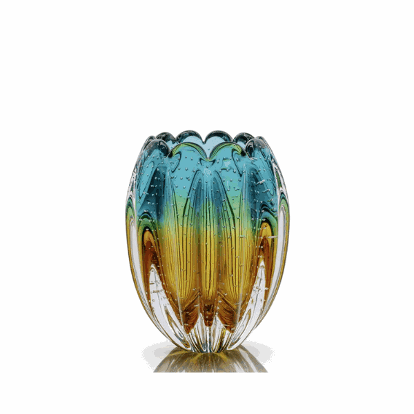 Vaso Cristal de Murano July Verde Âmbar