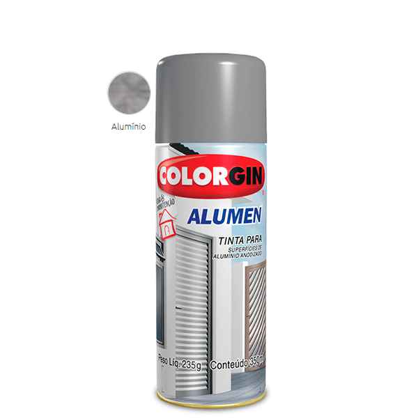 SPRAY ALUMEN ALUMÍNIO 350ML COLORGIN