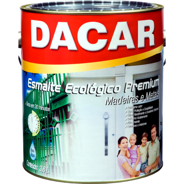 ESMALTE ACETINADO BRANCO ECOLÓGICO DACAR 3,6L