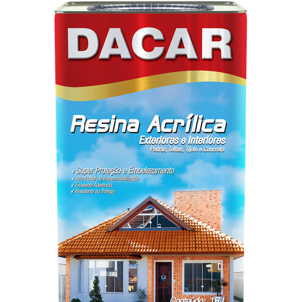 RESINA ACRÍLICA BASE SOLVENTE 18L DACAR