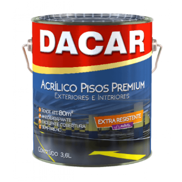 TINTA PARA PISO SEMIBRILHO PREMIUM DACAR 3,6L