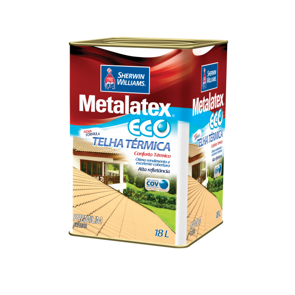 Tinta Brilhante Premium Metalatex Eco Telha Térmica Cerâmica 18L