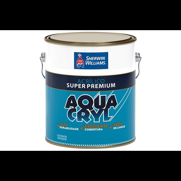 TINTA ACRÍLICA FOSCA BRANCO NEVE AQUACRYL SHERWIN WILLIAMS 3,6L