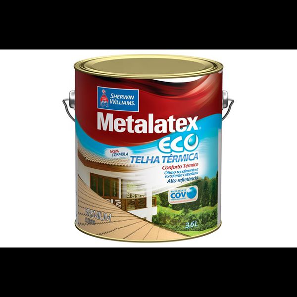 TINTA ECO TELHA TÉRMICA BRILHANTE METALATEX 3,6L