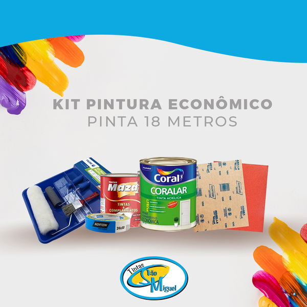 Kit Pintura Econômico- Pinta 18 MT