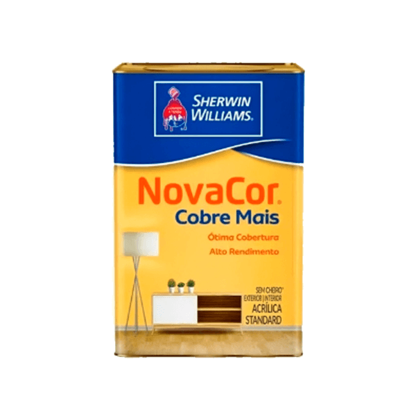 Tinta Acrílica Branca Látex Cobre Mais 18L - Sherwin Williams 