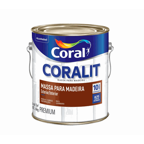 Coralit Massa Madeira 6kg - Coral