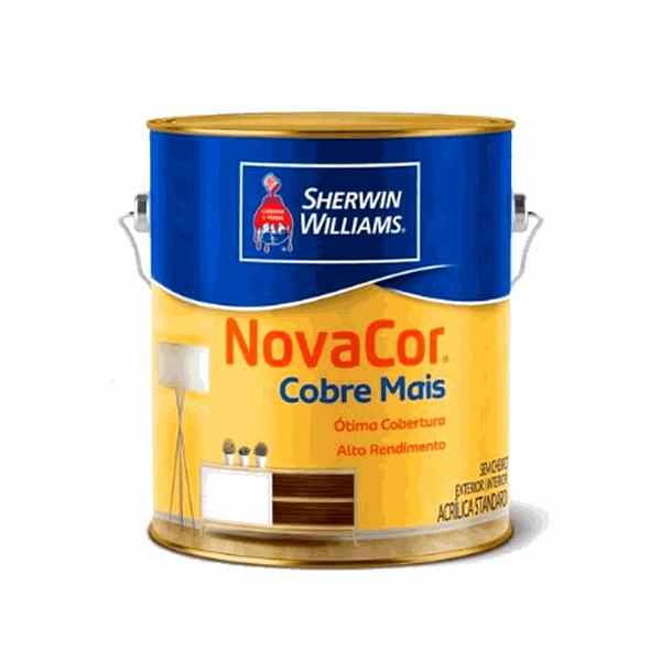 Tinta Acrílica Branca Látex Cobre Mais 3,6L - Sherwin Williams 