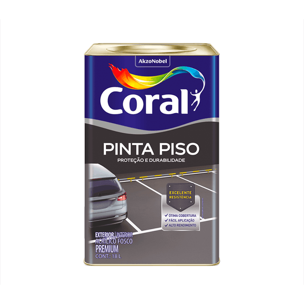 Tinta piso 18L Coral