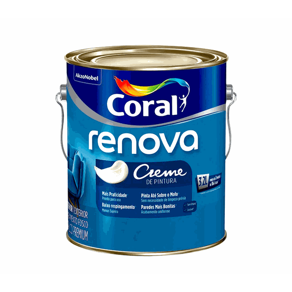 Tinta acrílica Renova Branco 3,2L - Coral