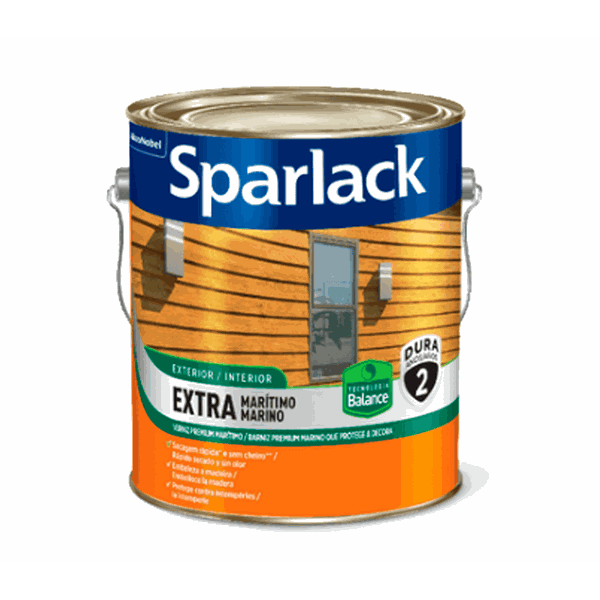 Verniz Marítimo Base Água Brilhante 3,6L - Sparlack