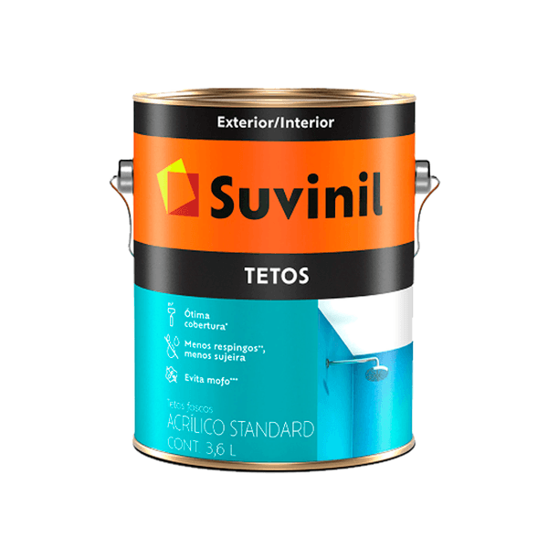 Tinta Acrílica Tetos Branco Neve 3,6L - Suvinil 