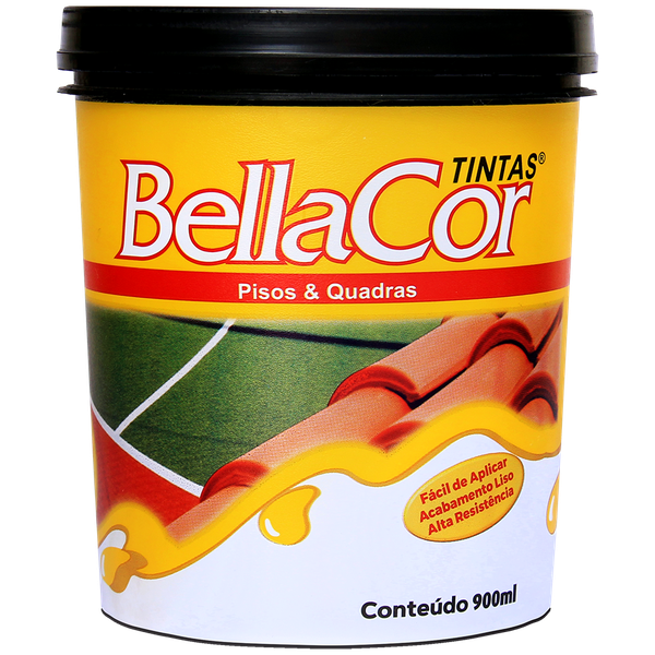 Tinta piso premium semi-brilho - 0,9L - BellaCor