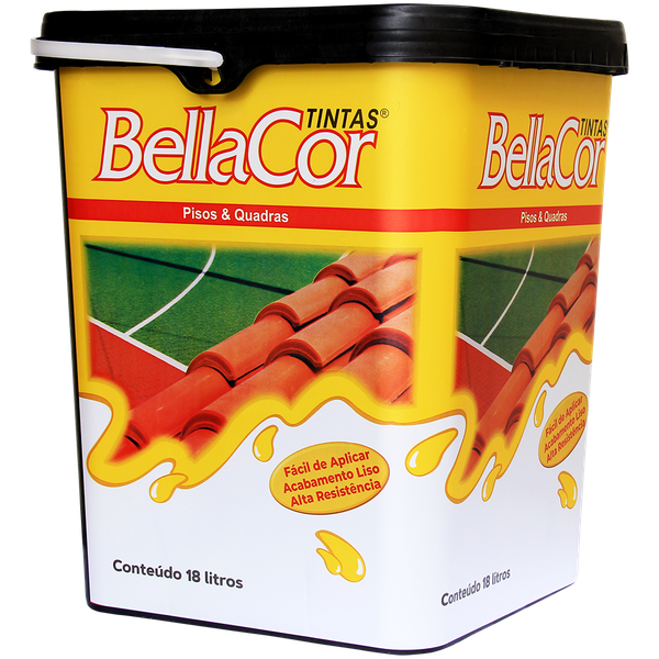 Resina para piso drenante cor grafite preto 18L - BellaCor